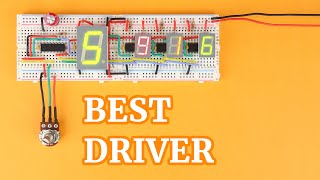 Best breadboard 7segment LED driver TLC5916 tutorial [upl. by Mikkanen282]