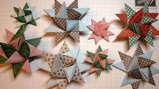 Fröbelstern  How to make an Origami Froebel Star [upl. by Ardnalac]