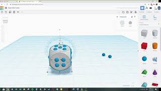 Dado en Tinkercad [upl. by Aicargatla374]
