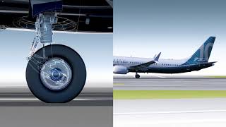 How the 737 MAX 10 landing gear works [upl. by Fanchie651]