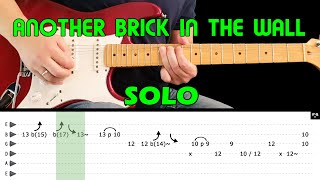 ANOTHER BRICK IN THE WALL  Guitar lesson  Guitar solo with tabs  Pink Floyd  fast amp slow [upl. by Abner343]