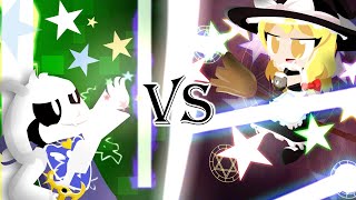 Asriel Dreemurr vs Marisa Kirisame  UNDERTALE vs Touhou Animation [upl. by Voss733]