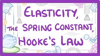 GCSE Physics  Elasticity spring constant and Hookes Law 44 [upl. by Abraham]