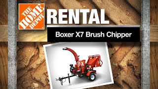 Boxer X7 Brush Chipper  The Home Depot Rental [upl. by Rosa]