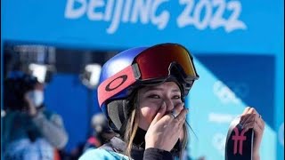 Eileen Gu Winter Olympics Press Conference Speaking Chinese 2022 [upl. by Pauline]