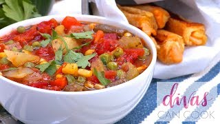 How To Make Easy Homemade Vegetable Soup [upl. by Ecnahoy]