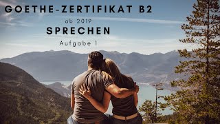 GoetheZertifikat B2  Sprechen Teil 1 Beispiel  Thema Partnersuche [upl. by Shaughn]