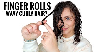 HOW TO FINGER COIL CURLY HAIR Finger Roll TikTok Hack [upl. by Lundt180]