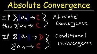 Absolute Convergence Conditional Convergence and Divergence [upl. by Sila]