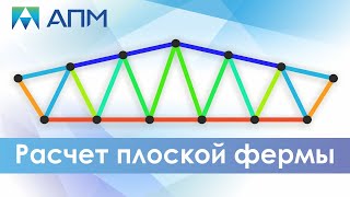 Расчет плоской фермы [upl. by Mandle]