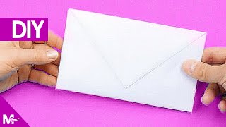 ► Como hacer un SOBRE CARTA de Papel en 5 MINUTOS 💌 [upl. by Ayirp]