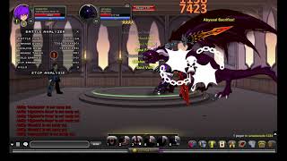 AQW  Void Highlord vs 1 million HP boss [upl. by Benildis]