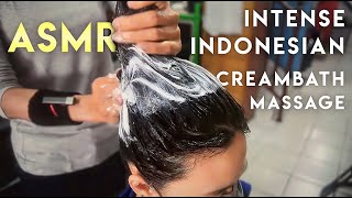 ASMR Intense Indonesian Creambath Massage [upl. by Anavi]