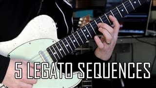 5 Legato Pentatonic Patterns [upl. by Ahsiakal]