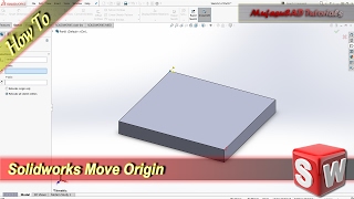 Solidworks How To Move Origin [upl. by Ecnerat]