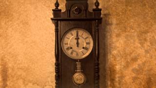 OLD Grandfathers Clock SLOW with sound version 3 [upl. by Nance]