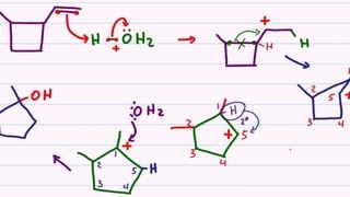 Hydride Shift Ring Expansion Carbocation Rearrangement ALL IN ONE Example [upl. by Ahsienroc]