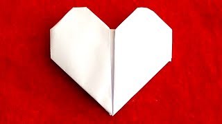 COMO HACER UN CORAZON DE PAPEL  How to make a paper heart [upl. by Amikahs]