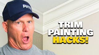 Interior Trim Painting Hacks DIY How To Paint House Trim Work [upl. by Nima]