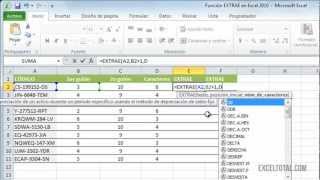 Función EXTRAE en Excel [upl. by Aivax]