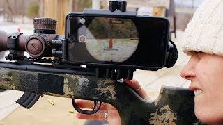 SIDESHOT cell phone mount for rifle opticscope [upl. by Pollux]