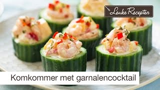 Komkommer met garnalencocktail [upl. by Margherita23]