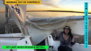 DIY Sailboat Lazy Jacks  New Salts Episode 7 [upl. by Ellehsram]