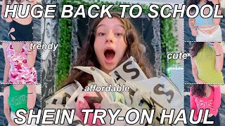 HUGE TRENDY BACK TO SCHOOL SHEIN TRYON HAUL 2021 [upl. by Yort]