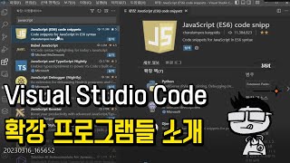 Visual Studio CodeVS Code 확장 프로그램 추천 [upl. by Adim894]