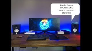 How To Connect Studio Monitor Speakers to PS4 Xbox One Nintendo Switch [upl. by Am]