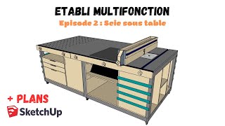 Un établi parfait   Scie sur table [upl. by Tertias]