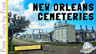 New Orleans Cemeteries  A Virtual Metairie Cemetery Walking Tour [upl. by Dorey]