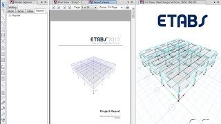 ETABS  13 Creating Reports Watch amp Learn [upl. by Adnirod931]