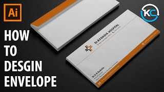 How to make Envelope design in Adobe illustrator [upl. by Enoved]