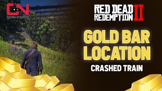 Red Dead Redemption 2  Gold Bar Locations  Crashed Train [upl. by Sesom375]