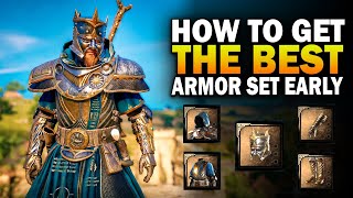 How To Get THE BEST Armor Set Early Assassins Creed Valhalla Thegns Armor Set [upl. by Drwde]