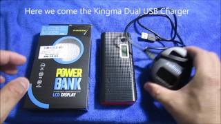 Pineng PN968 10000 mAh Power Bank amp KingMa Dual USB Charger Testing [upl. by Celinka]