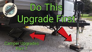 Do This Camper Upgrade First  Electric Jack and Stabilizers  Coleman Lantern LT 17B [upl. by Eenrahc182]