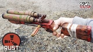 How to make a Double Barrel Shotgun from RUST DIY [upl. by Cyn]