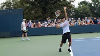 Roger Federer Serve  2013 Cincinnati Open [upl. by Eilraep]