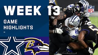 Cowboys vs Ravens Week 13 Highlights  NFL 2020 [upl. by Akined]