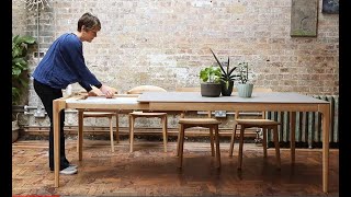 Modern Extendable Dining Table  Adventures In Furniture [upl. by Toh]