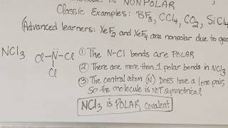 NCl3 Part 3 Polarity [upl. by Eninnaej]