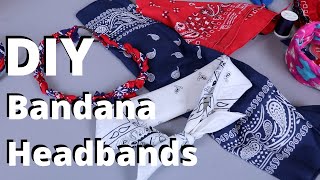 6 DIY Bandana Headbands  Tutorial Tuesday Ep 133 [upl. by Airym]