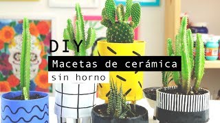 CÓMO HACER MACETAS DE CERÁMICA FRÍA WenDIY [upl. by Suoivatram235]