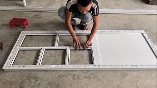 Techniques Building And Assemble Aluminum Door Easy For Newbies [upl. by Tarr]