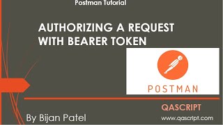 Postman Tutorial  Authorize API Requests with Bearer Token in Postman [upl. by Pamelina]