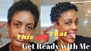 Natural Hair TWA Wash amp Go  How I Style My TWA  Type 3c4a Curls [upl. by Thomsen577]