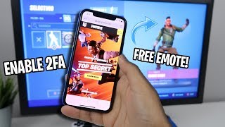 How to ENABLE 2FA FORTNITE EASY METHOD FREE EMOTE [upl. by Coryden]