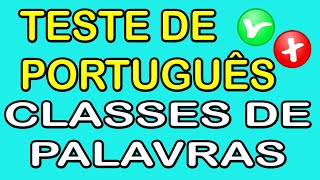 CLASSES DE PALAVRAS  Exercícios Resolvidos e Comentados [upl. by Ramedlaw]